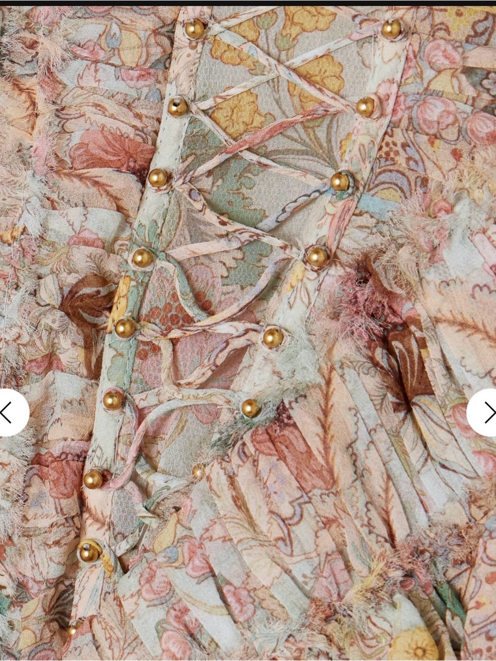 Rebellion bead-embellished ruffled printed silk mini dress - Picture 11 of 12
